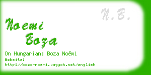 noemi boza business card